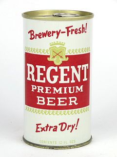 1967 Regent Premium Beer 12oz Tab Top Can T114-25