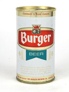 1967 Burger Beer 12oz Tab Top Can T50-30