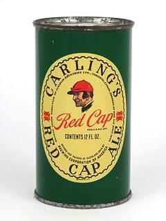 1953 Carling's Red Cap Ale 12oz Flat Top Can 119-12