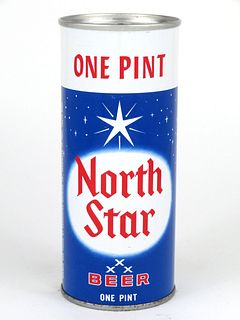 1968 North Star Beer 16oz  One Pint Tab Top Can T158-06