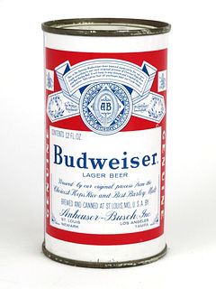 1961 Budweiser Lager Beer Four City 12oz Flat Top Can 44-19