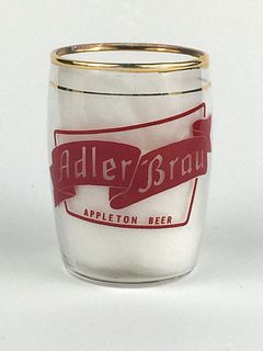 1955 Adler Brau Beer  Barrel Glass