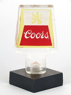 1962 Coors Beer  Acrylic Tap Handle
