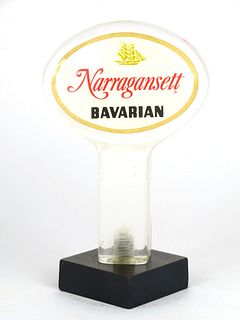 1972 Narragansett Bavarian Beer  Acrylic Tap Handle