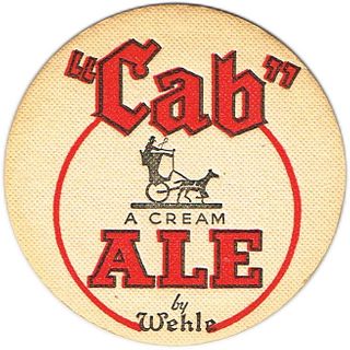 1936 Cab Cream Ale  Coaster CT-WEH-3