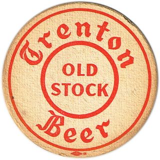 1939 Trenton Old Stock Beer  Coaster NJ-PEO-1