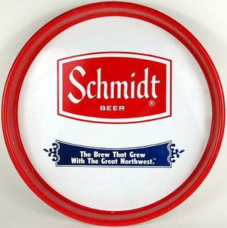1960 Schmidt Beer 13 inch tray Serving Tray