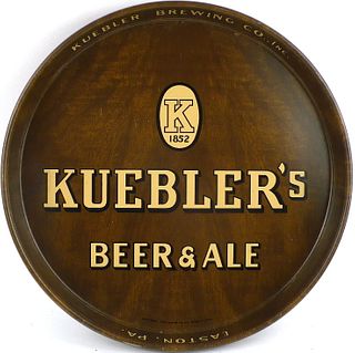 1940 Kuebler's Beer & Ale 12 inch tray Serving Tray