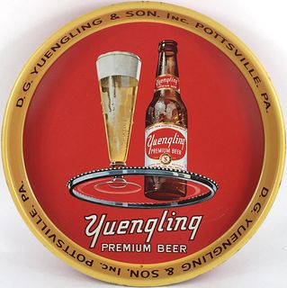 1950 Yuengling Premium Beer 13 inch tray Serving Tray
