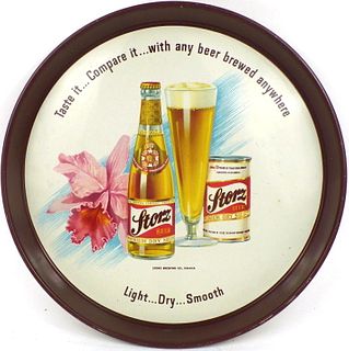 1950 Storz Beer 12 inch tray Serving Tray
