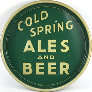 1935 Cold Spring Ales & Beer 13 inch tray Serving Tray