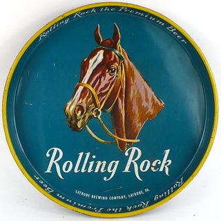 1945 Rolling Rock Beer 12 inch tray Serving Tray