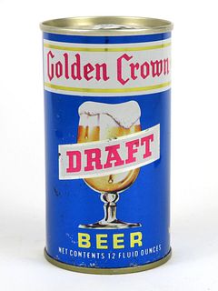 1971 Golden Crown Draft Beer  12oz Tab Top Can T70-07
