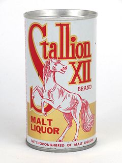 1967 Metallic Stallion XII Malt Liquor  12oz Tab Top Can T126-03