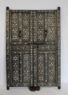 A Vintage Of Metal Clad South East Asian Doors.
