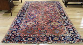 Antique and Finely Hand Woven Heriz Style Carpet.