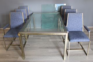Midcentury Metal Dining Table And Chairs.