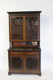 Fine Mahogany Regency Style Bookcase / Cabinet