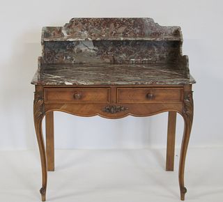 Antique French Marbletop Wash Stand.