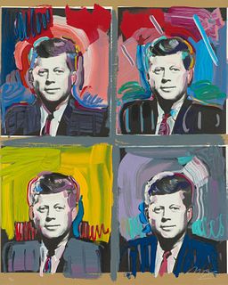 Peter Max  JFK - Four Portraits