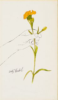 Andy Warhol  Flower in Hand