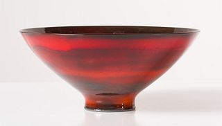 James Lovera  Burgundy Red Bowl