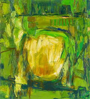 Janet Lippincott  Untitled (Green Abstract)