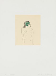 Fritz Scholder  Woman with Green Mask