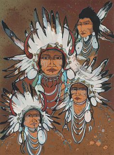 Kevin Red Star  Four Sioux War Chiefs
