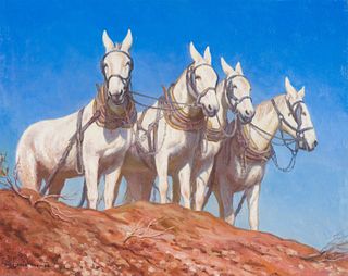 Marjorie Thomas  Four White Mules