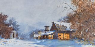 David Halbach  Blacksmith's Shop Winter