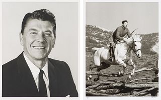 Gene Trindl  (2) Portrait of Ronald Reagan & Ronald Reagan on Horse