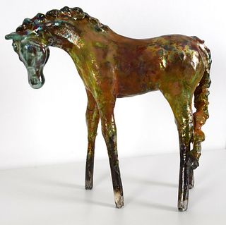 LINDSEY EPSTEIN, Copper Raku Horse