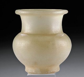 Choice Egyptian New Kingdom Alabaster Cosmetic Jar