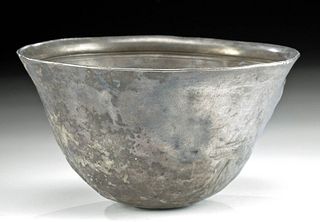Greek Hellenistic Silver Mastoid Bowl