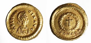 Eastern Roman Empress Eudocia Gold Tremissis