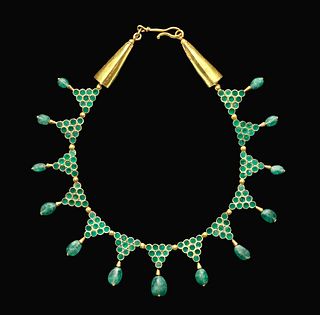 Byzantine Gold & Emerald Necklace, ex-Christie's