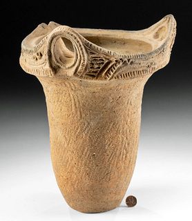 Ancient Japanese Jomon Pottery Jar w/ TL Test