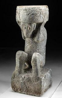 Chinese Ming Dynasty Granite Carving of a Monkey
