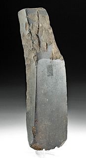 Large Hawaiian Pre-Contact Basalt Adze Blade