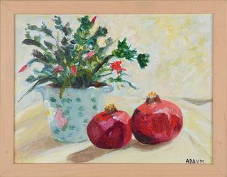 ANN DAUM, Christmas Cactus with Pomegranates