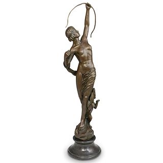 After Charles A. Coysevox (French, 1640-1720) Diane The Hunter Bronze