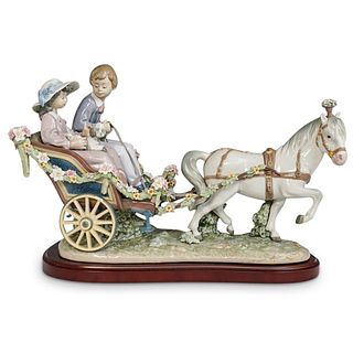 LLadro "A Ride In The Park" Porcelain Grouping