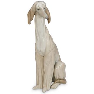 Lladro Porcelain Afghan Hound Dog Figurine