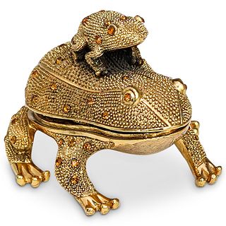 Jay Strongwater Style Frog Desk Set