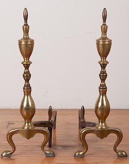 A Pair of Fireplace Andirons