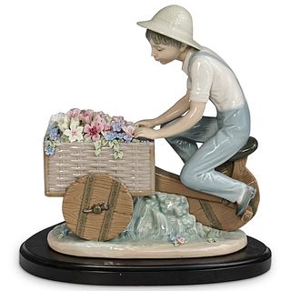 Lladro "Flower Peddler" Porcelain Grouping