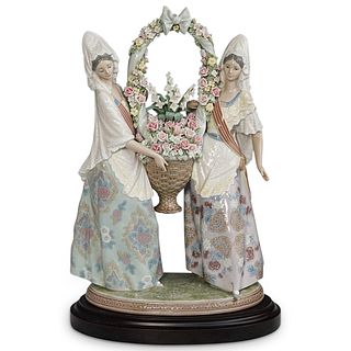 Lladro "Floral Offering" Porcelain Grouping