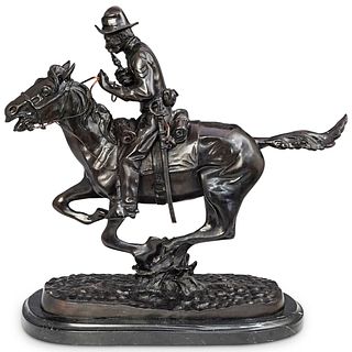 After Frederic Remington "Trooper of the Plains" Bronze