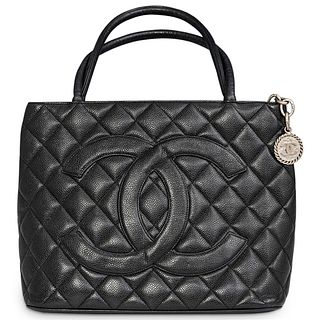 Chanel Caviar Quilted Medallion Tote Bag
